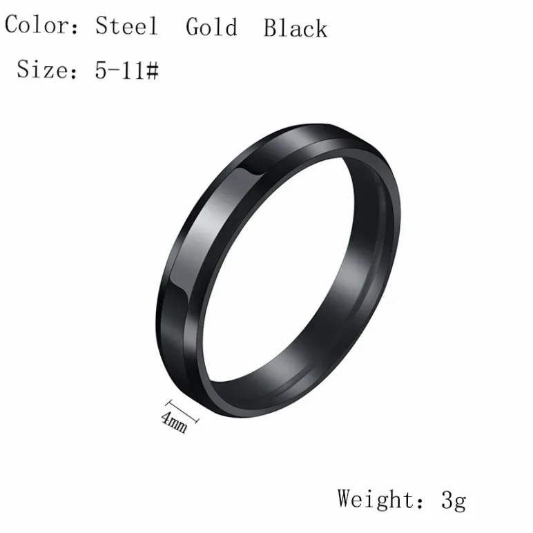 Bague acier inoxydable personnalisable gravure prénom — vue 3 — Gemzara