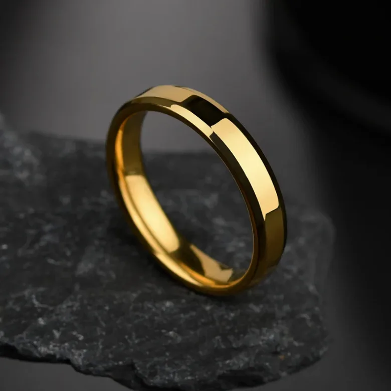 Bague acier inoxydable personnalisable gravure prénom — vue 4 — Gemzara