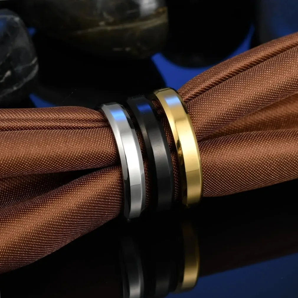 Bague acier inoxydable personnalisable gravure prénom — vue 5 — Gemzara