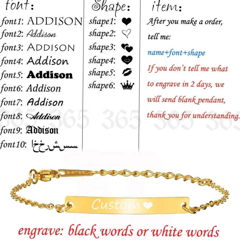 Bracelet bébé acier gravé prénom & date — vue 2 — Gemzara