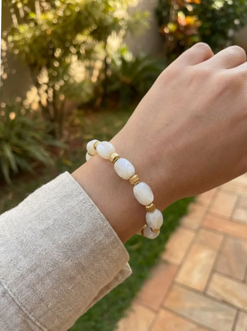 Bracelet élastique doré