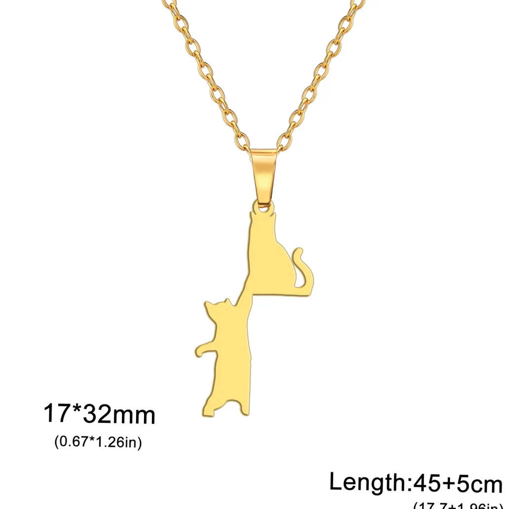 Collier acier gravé prénom chat – personnalisable — vue 5 — Gemzara