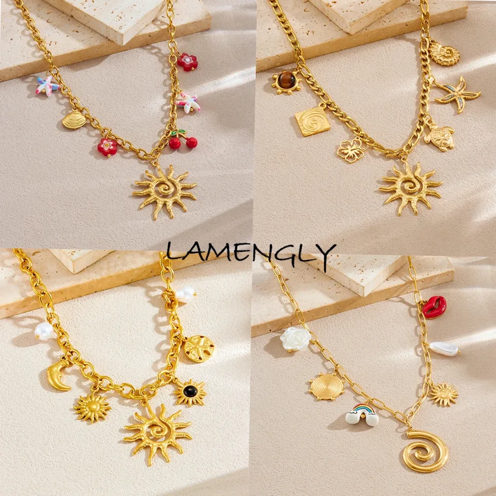Detailansicht von Material und Verarbeitung — LAMENGLY classique spirale soleil Totem étoile de mer cerisier fleur