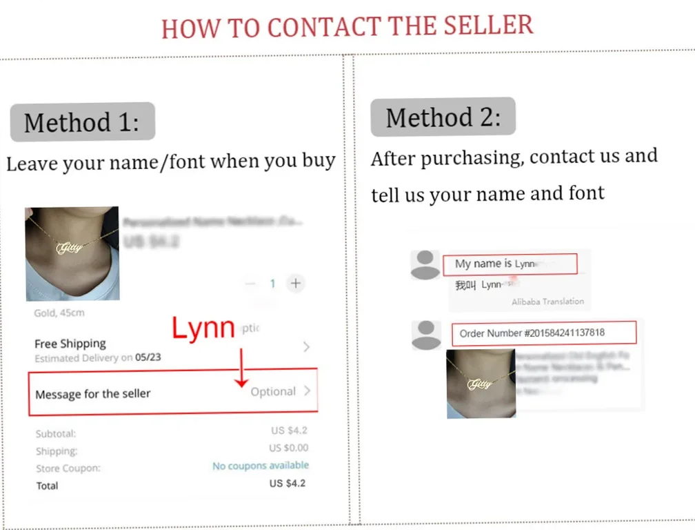 Colier personalizat cu nume din aur cu lanț cutie, bijuterie purtat la gât