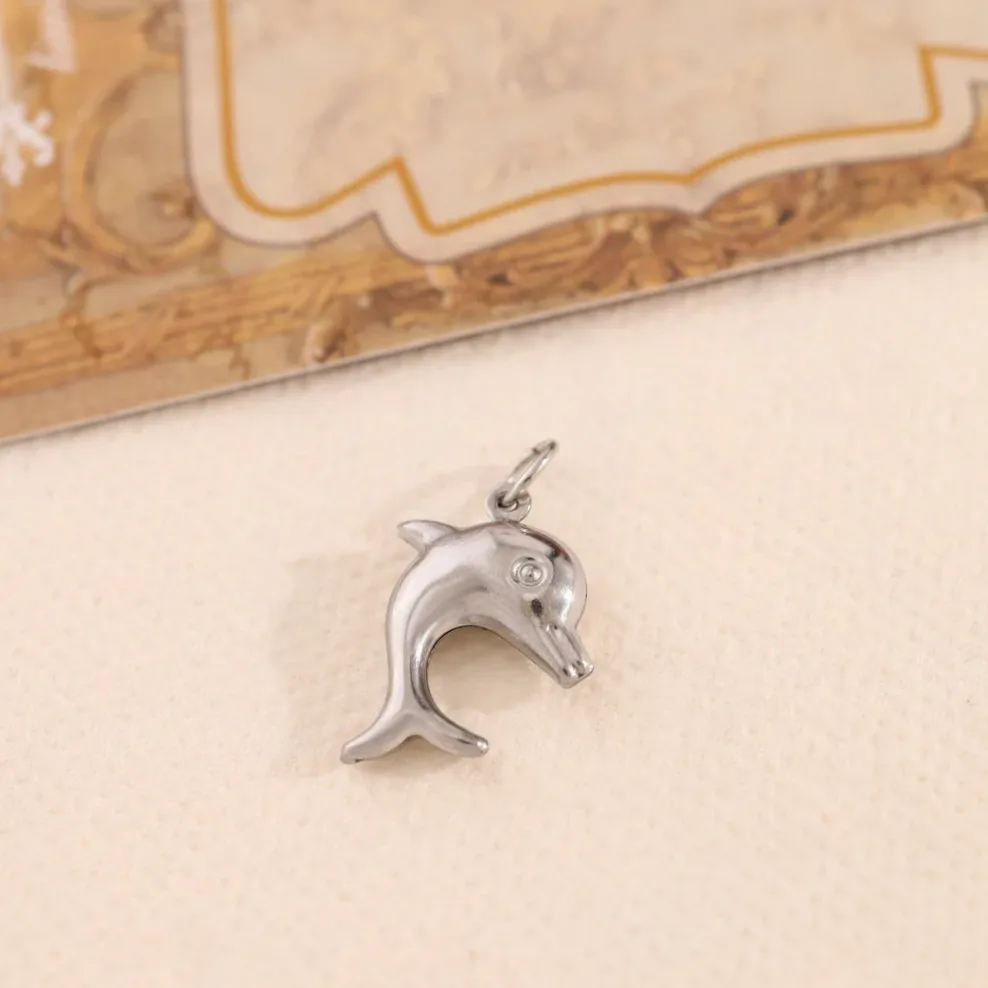 pandantive delfin argintiu set 3 piese — Gemzara