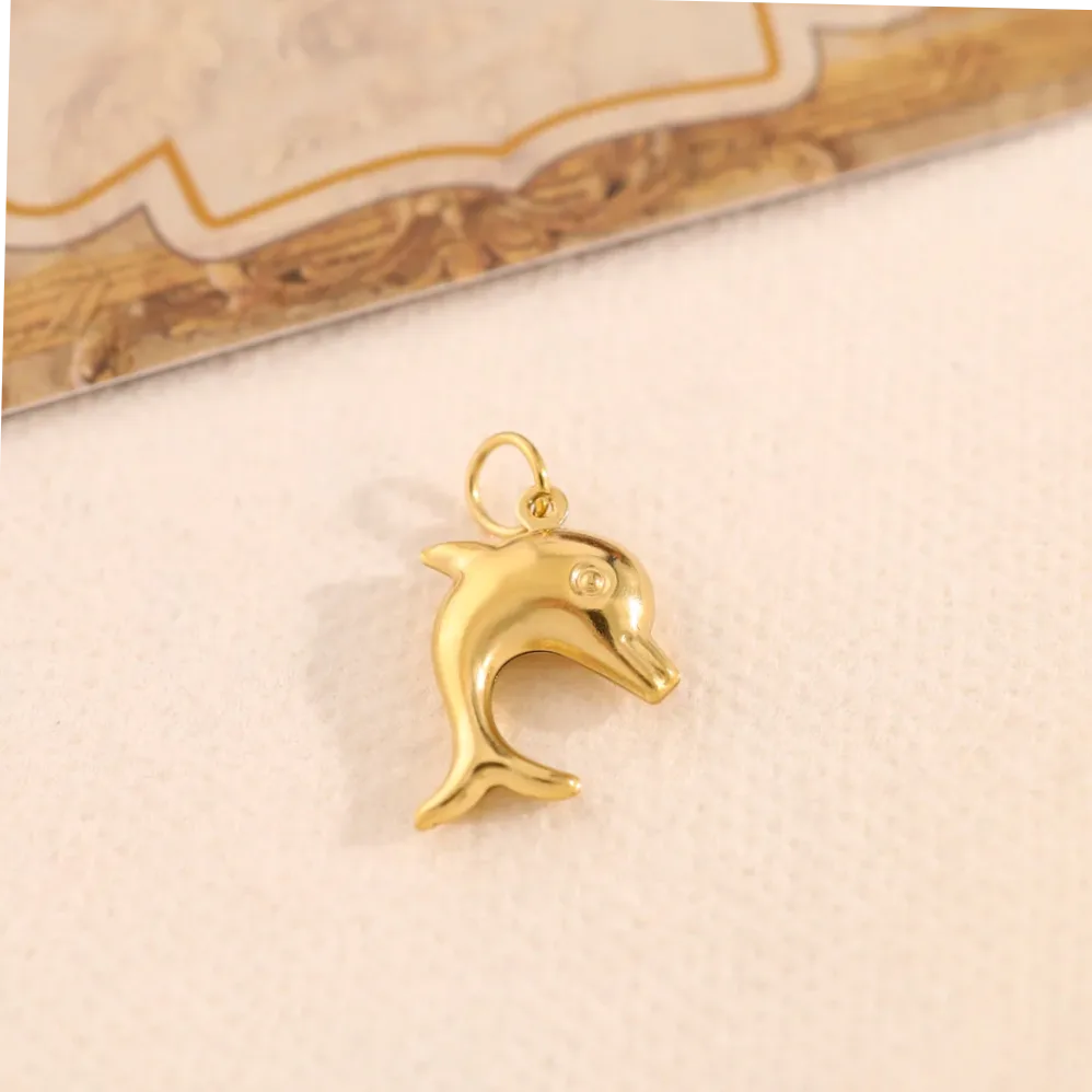 Lot de 3 Pendentifs Dauphin Doré