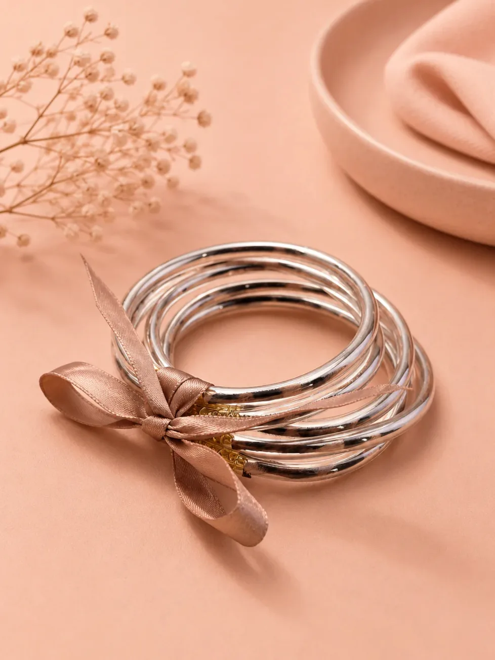 Detailansicht von Material und Verarbeitung — Buddhistische Armreif Imitation Set fünf Armbänder
